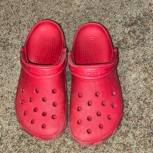 Red Crocs
